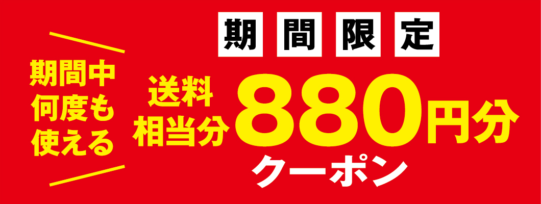 12,000円以上ご注文のお客様　送料無料クーポンプレゼント！！