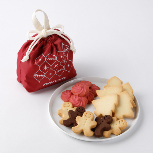 紀ノ国屋　クリスマススイーツバッグ（レッド）　１袋