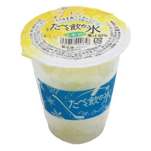 アイスライン　たべて飲む氷　レモン味　２４０ｍｌ