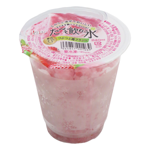 アイスライン 　たべて飲む氷　苺フラッペ 　２４０ｍｌ 